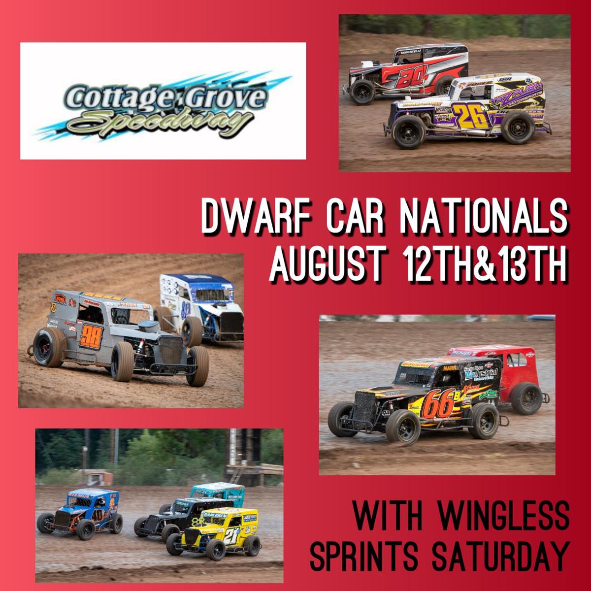 DWARF CAR NATIONALS &amp; SPRINTS UP NEXT AT COTTAGE GROVE SPEEDWAY!