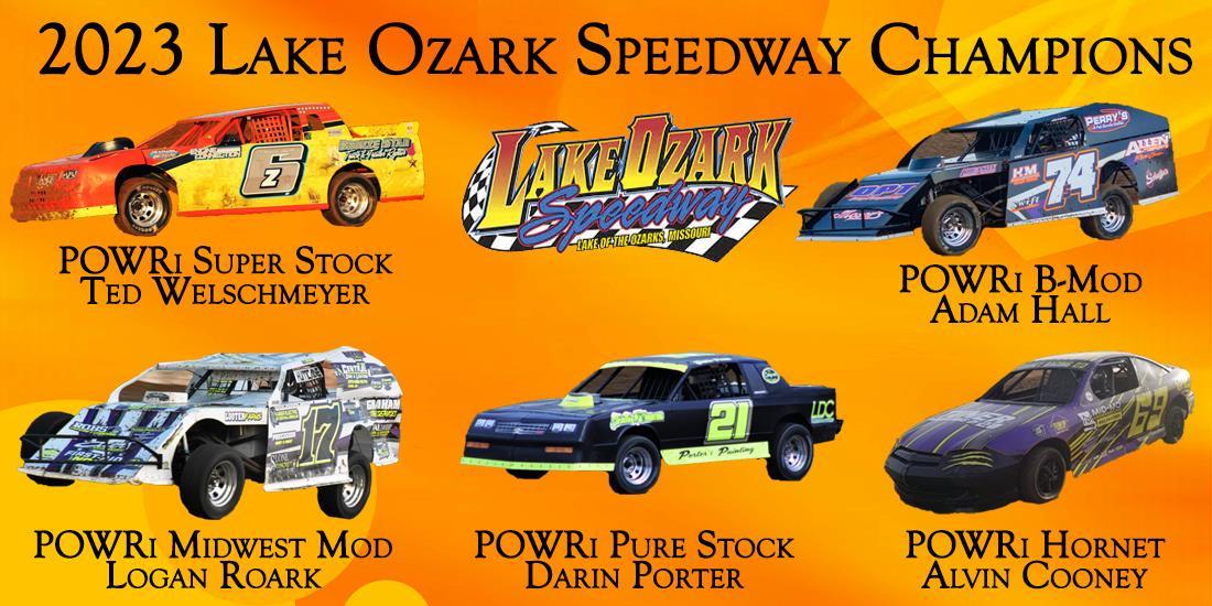 Congratulations to All Lake Ozark Speedway 2023 POWRi Divisional Season Champions