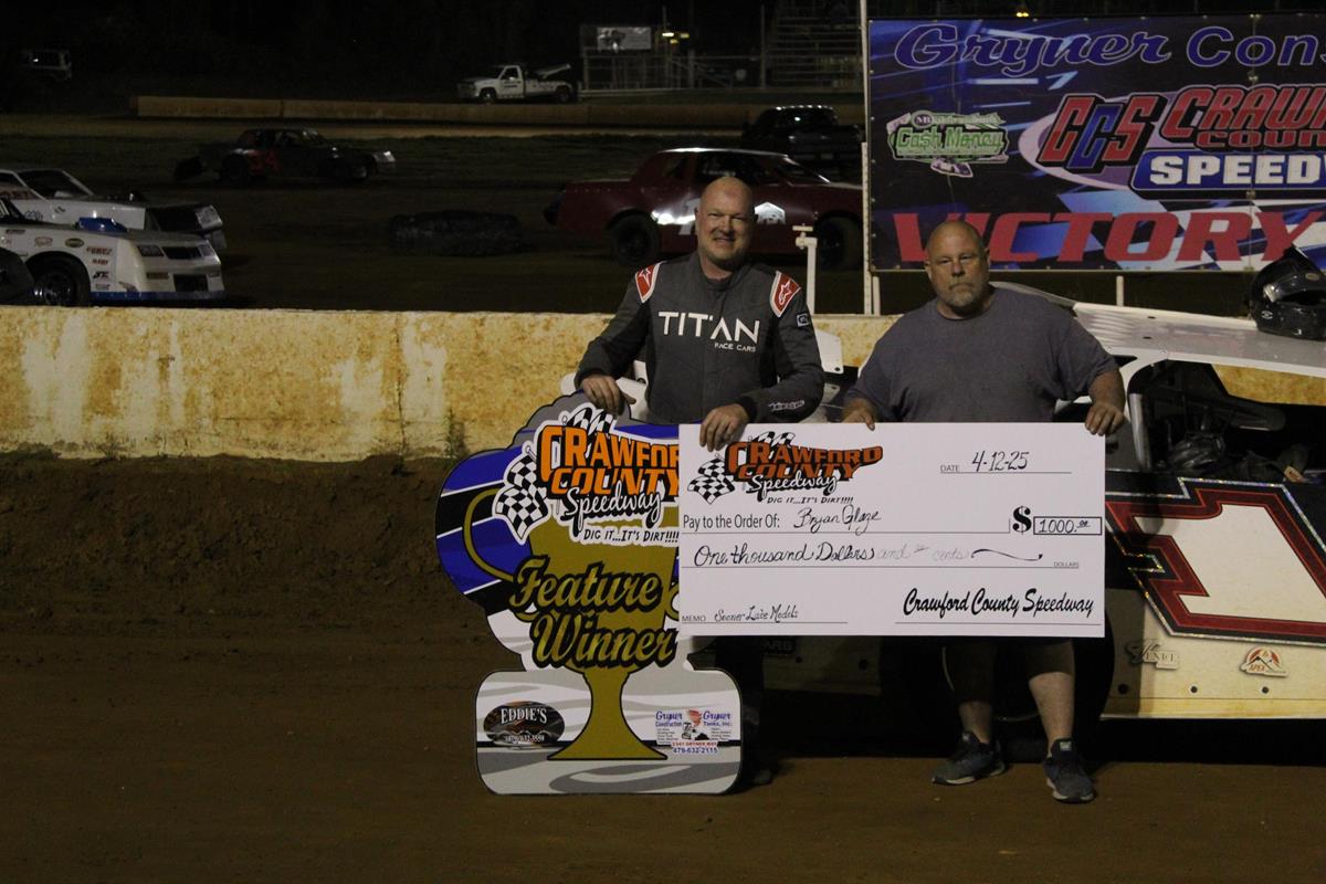 Glaze tops Sooner Late Models at Crawford County Speedway