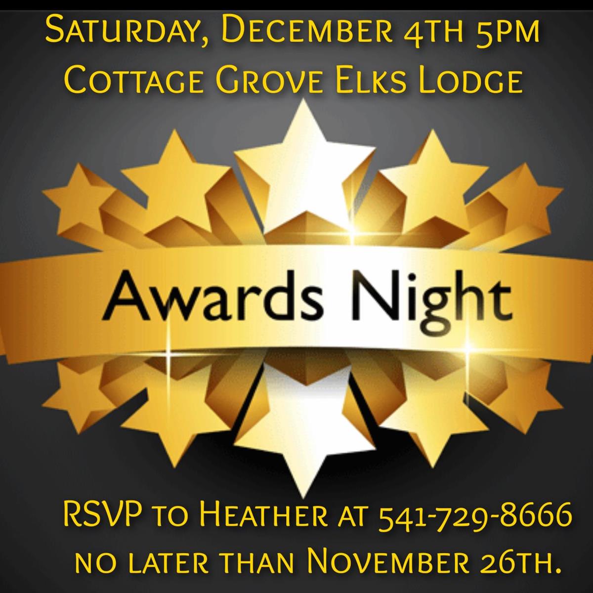 2021 AWARDS BANQUET SATURDAY, DECEMBER 4TH, CLICK THE LINK FOR ALL THE INFO!