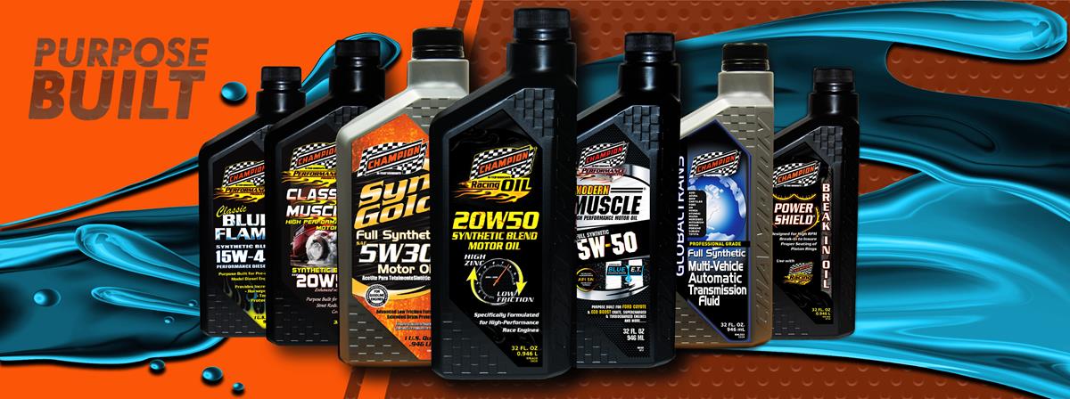 Champion Racing SAE 20W-50 Synthetic Blend Oil Available Now