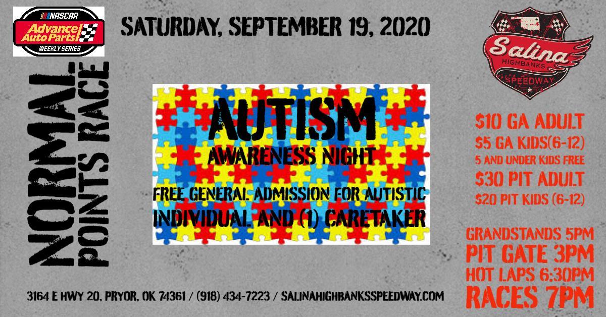 Autism Awareness Night and Home Tracks sponsor Advance Auto Parts