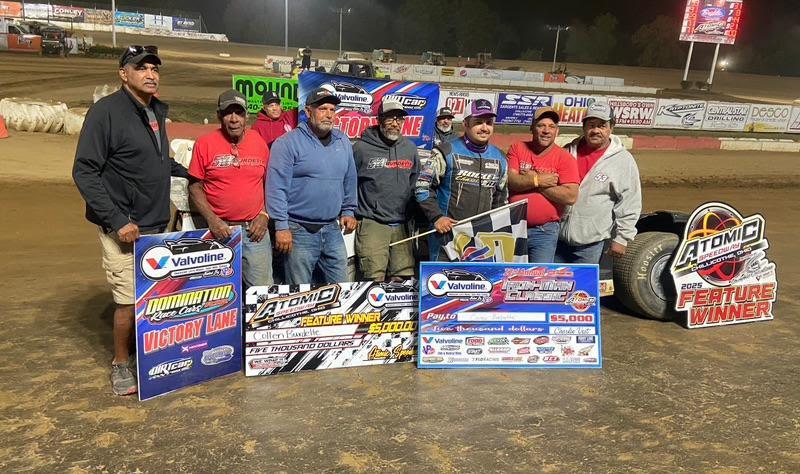 Colton Burdette dominated Saturday's Iron-Man Classic at Atomic Speedway, leading all 30 laps to claim the $5,000 payday.