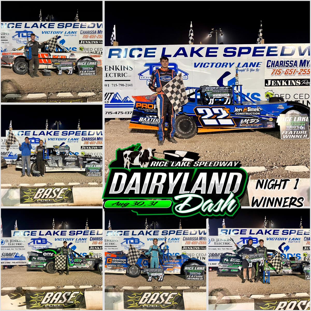 Adams Doubles as Rice Lake Speedway Dairyland Dash Opens