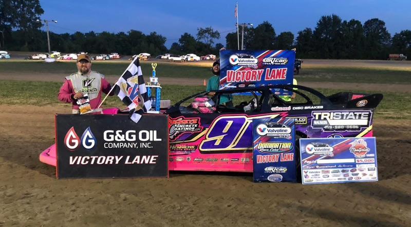 Rusty Schlenk scores second series victory of the season at Montpelier Motor Speedway on Saturday, June 28.