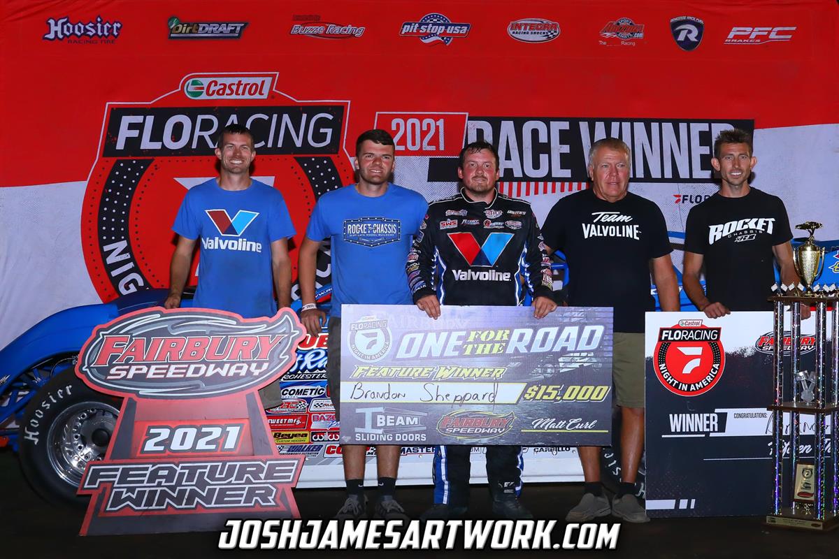 Fairbury Speedway (Fairbury, IL) – Castrol FloRacing Night in America – One for the Road – September 13th, 2021. (Josh James Artwork)