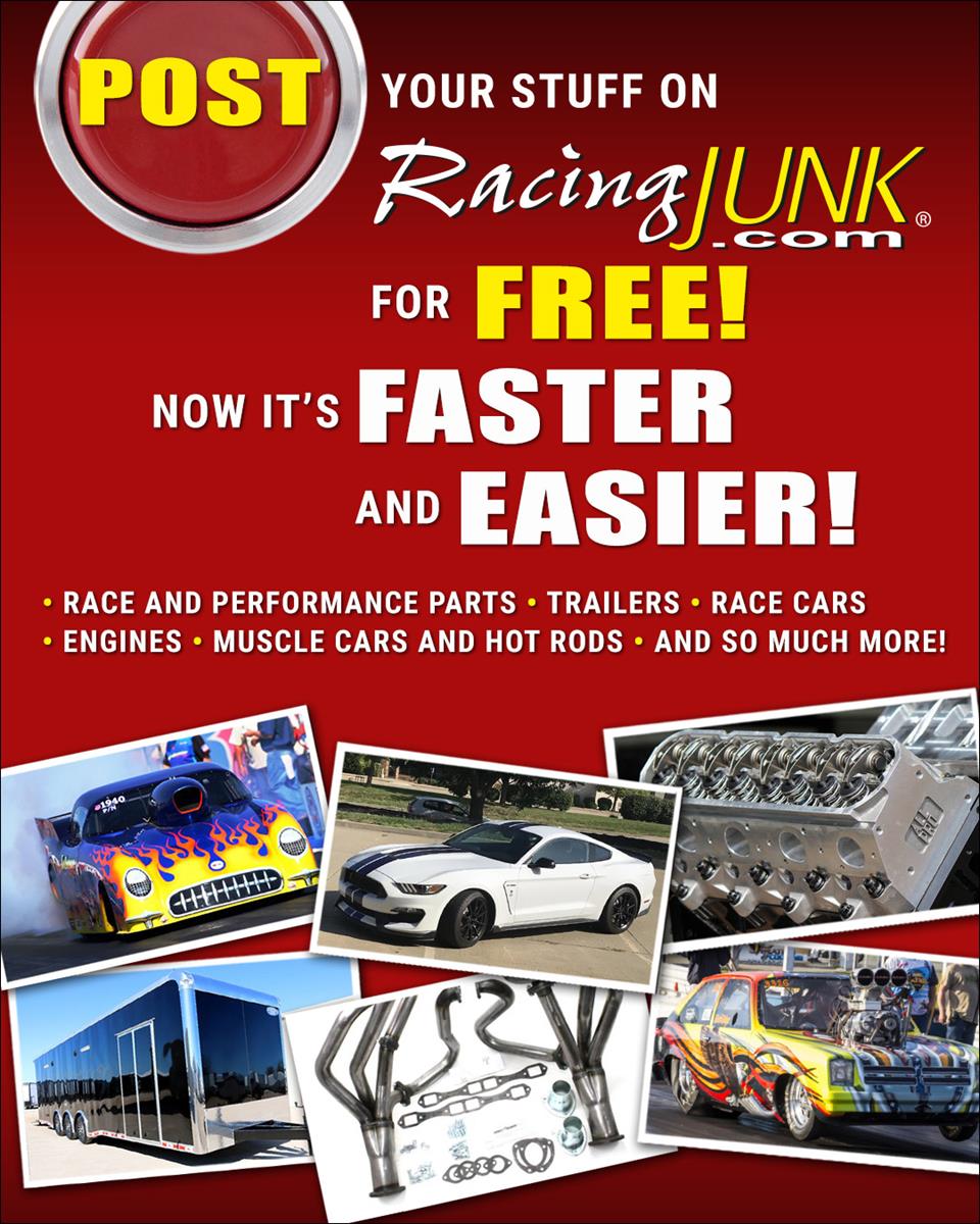 Be sure to check out our sponsor, RacingJunk.com!