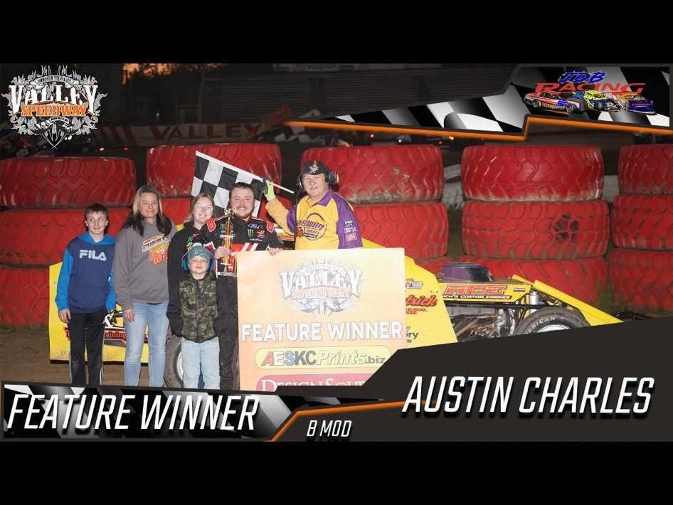 Charles Wins at Valley Speedway