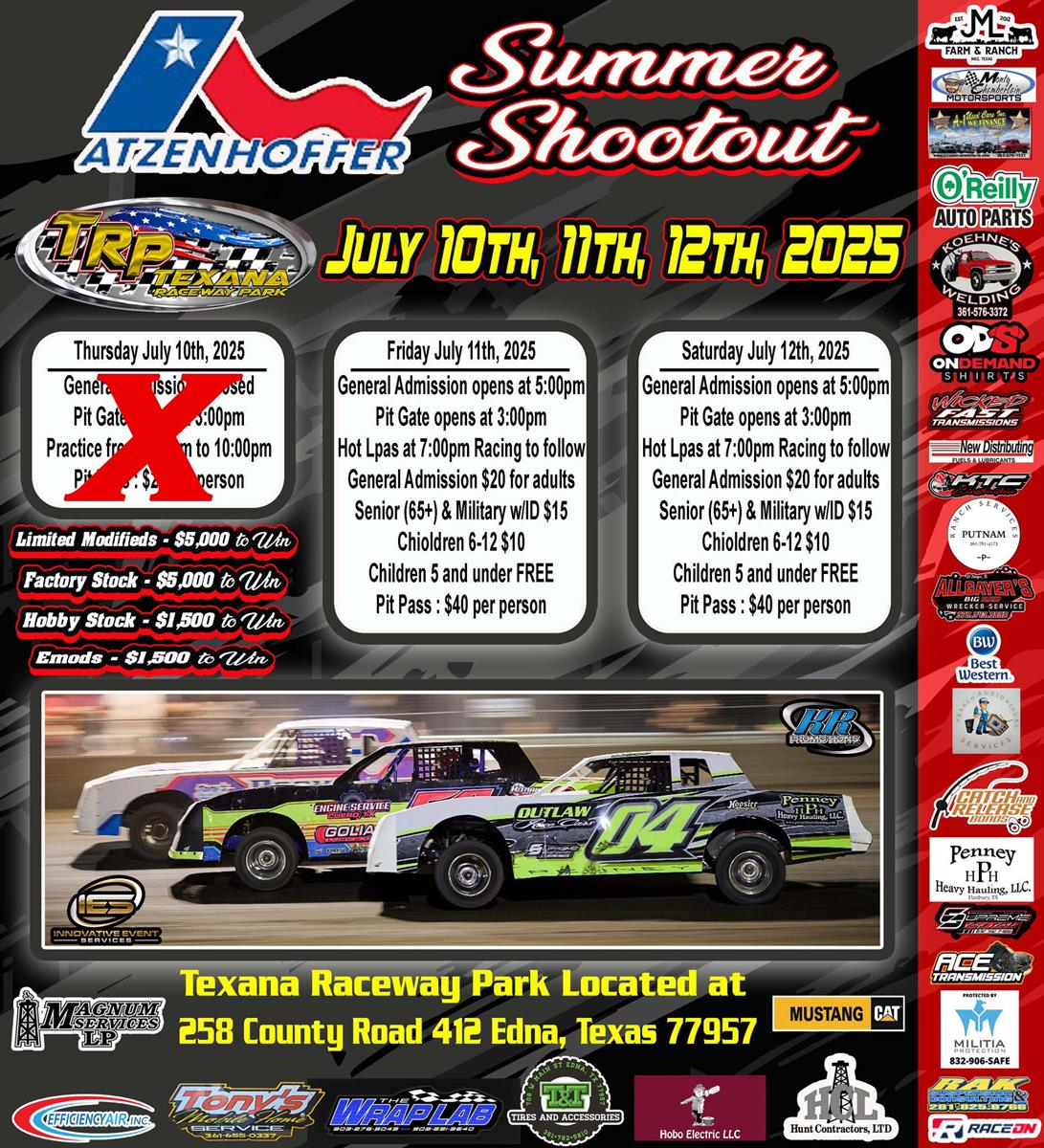 Atzenhoffer Summer Shootout Weekend update!
