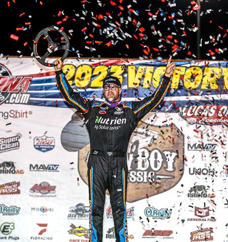 Davenport strikes first with Cowboy Classic victory as Show-Me 100 kicks off at Lucas Oil Speedway