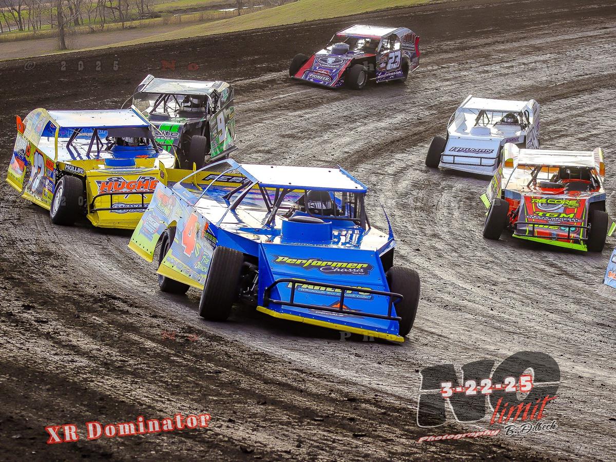 Salina Highbanks Speedway (Pryor Creek, OK) – XR ONUM Modifieds – XR Dominator – March 21-22, 2025. (No Limit Photography)