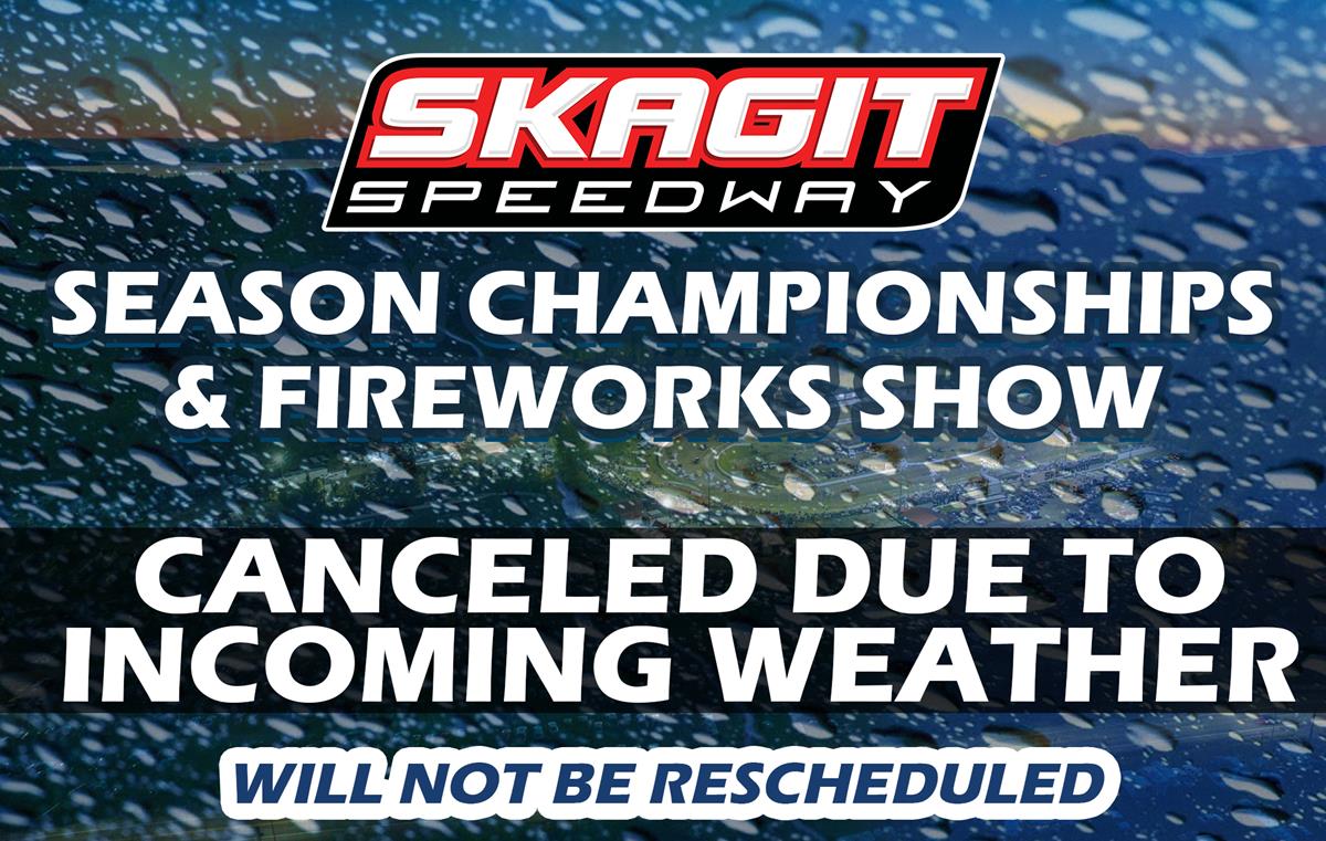 SEPT. 18 CANCELED DUE TO INCOMING WEATHER