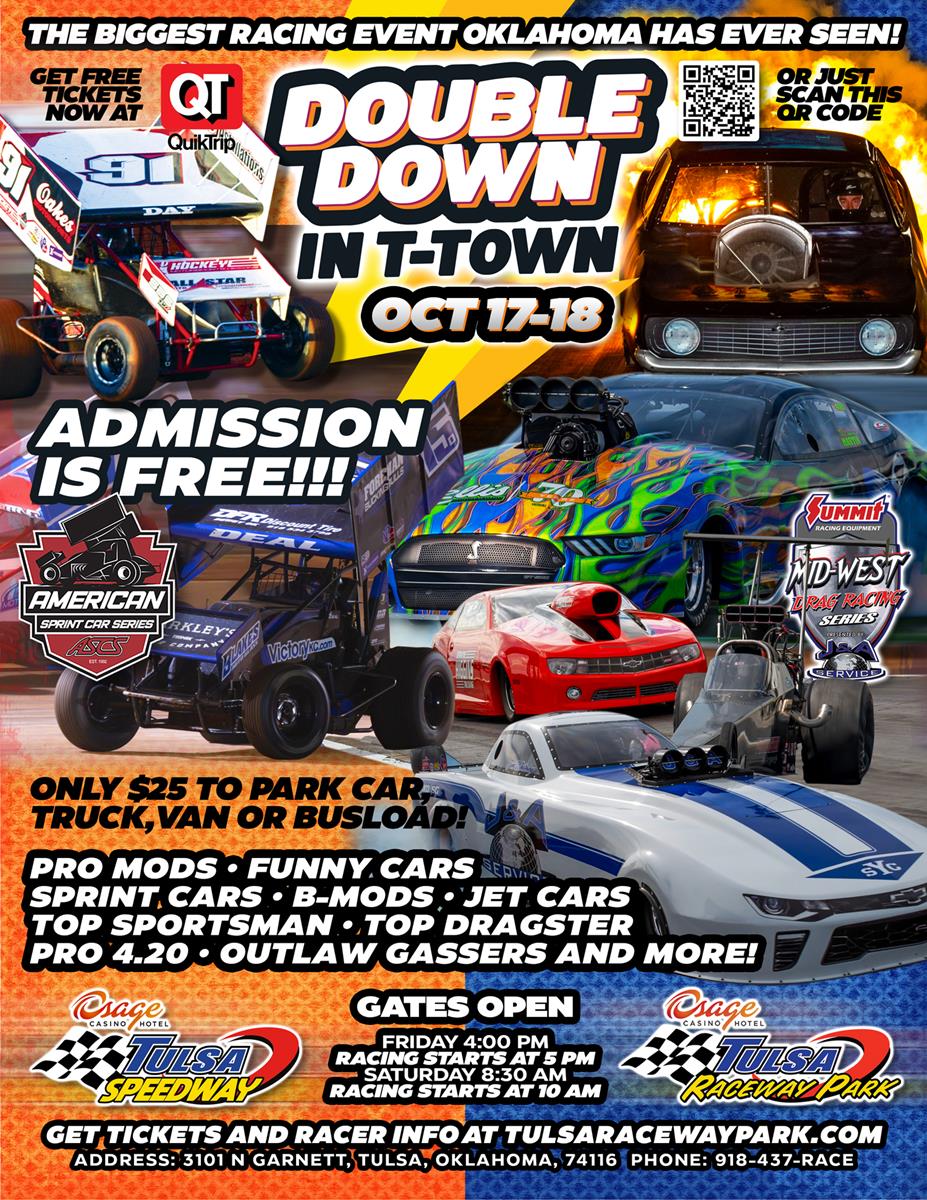 Two Tracks. One Epic Weekend! “Throwdown in T-Town” & “Dirt Down in T-Town” combine for Two Nights of Non-Stop Action!