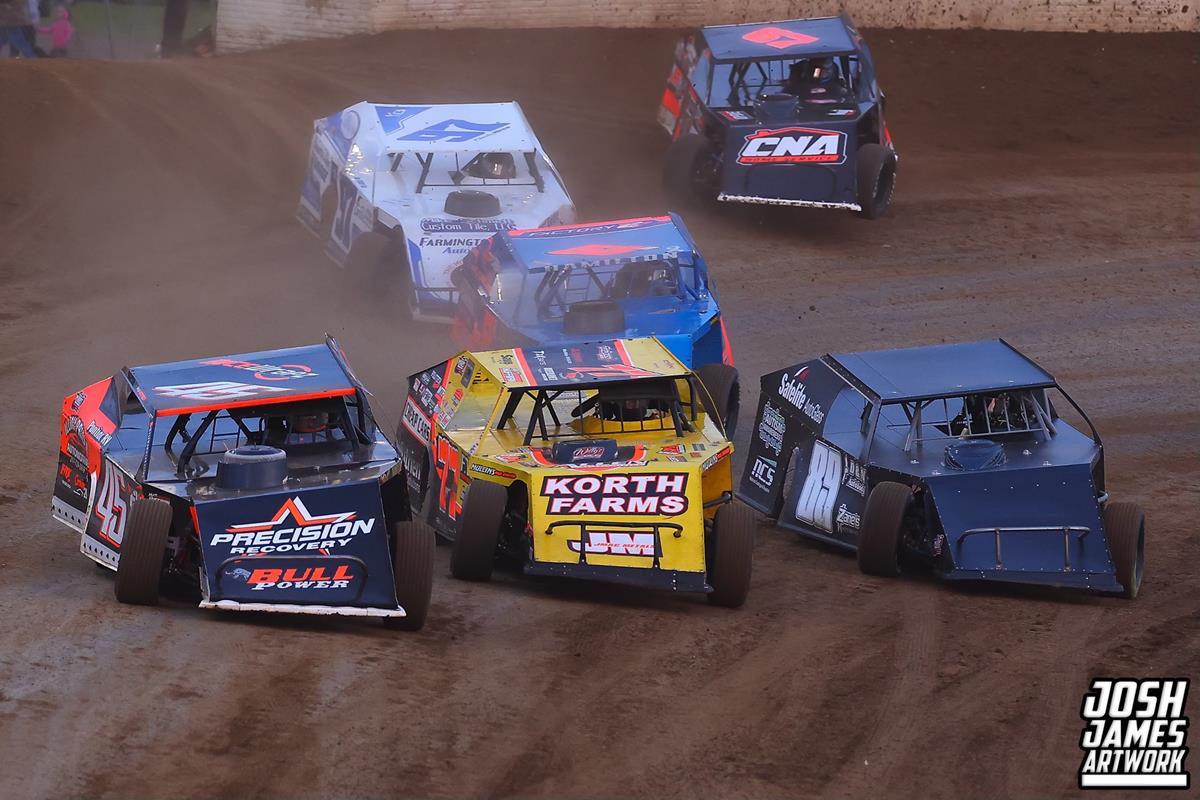 Peoria Speedway (Peoria, IL) – MARS Modified Championship Series – Garry Swibold Memorial – April 26th, 2025. (Josh James Artwork)