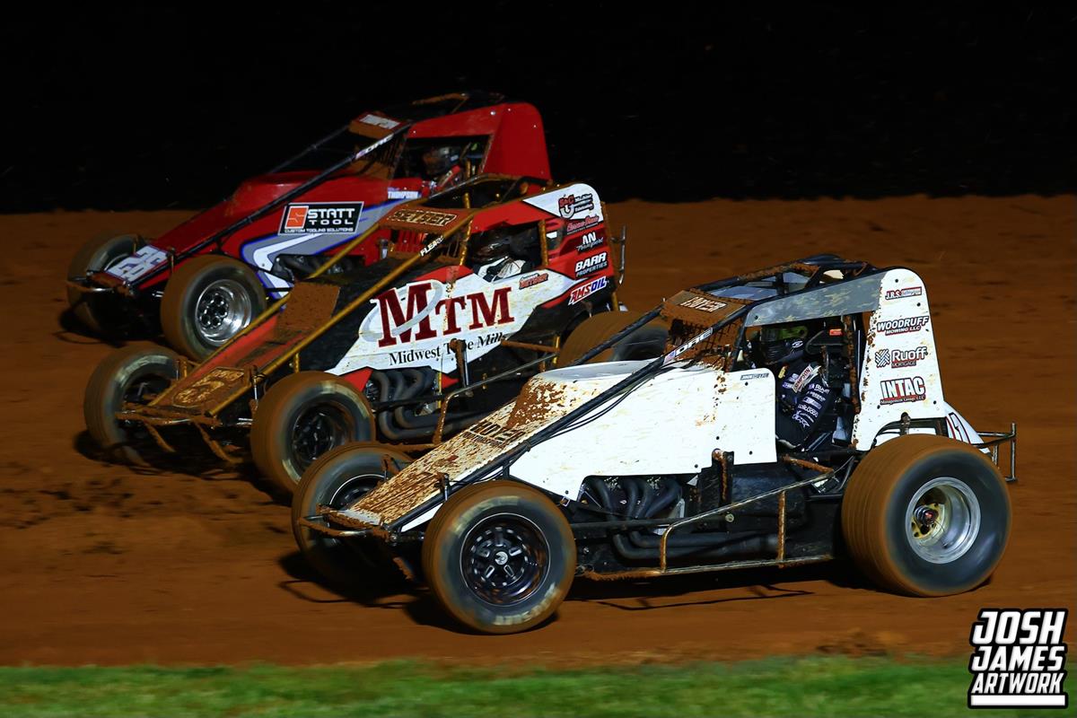 Bloomington Speedway (Bloomington, IN) – USAC AMSOIL Sprint Car National Championship – Larry Rice Classic – May 9th, 2025. (Josh James Artwork)