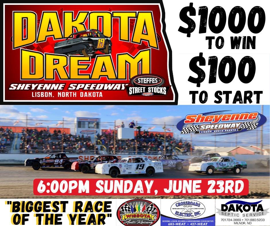 Sheyenne Speedway to Host 1st Annual Dakota Dream