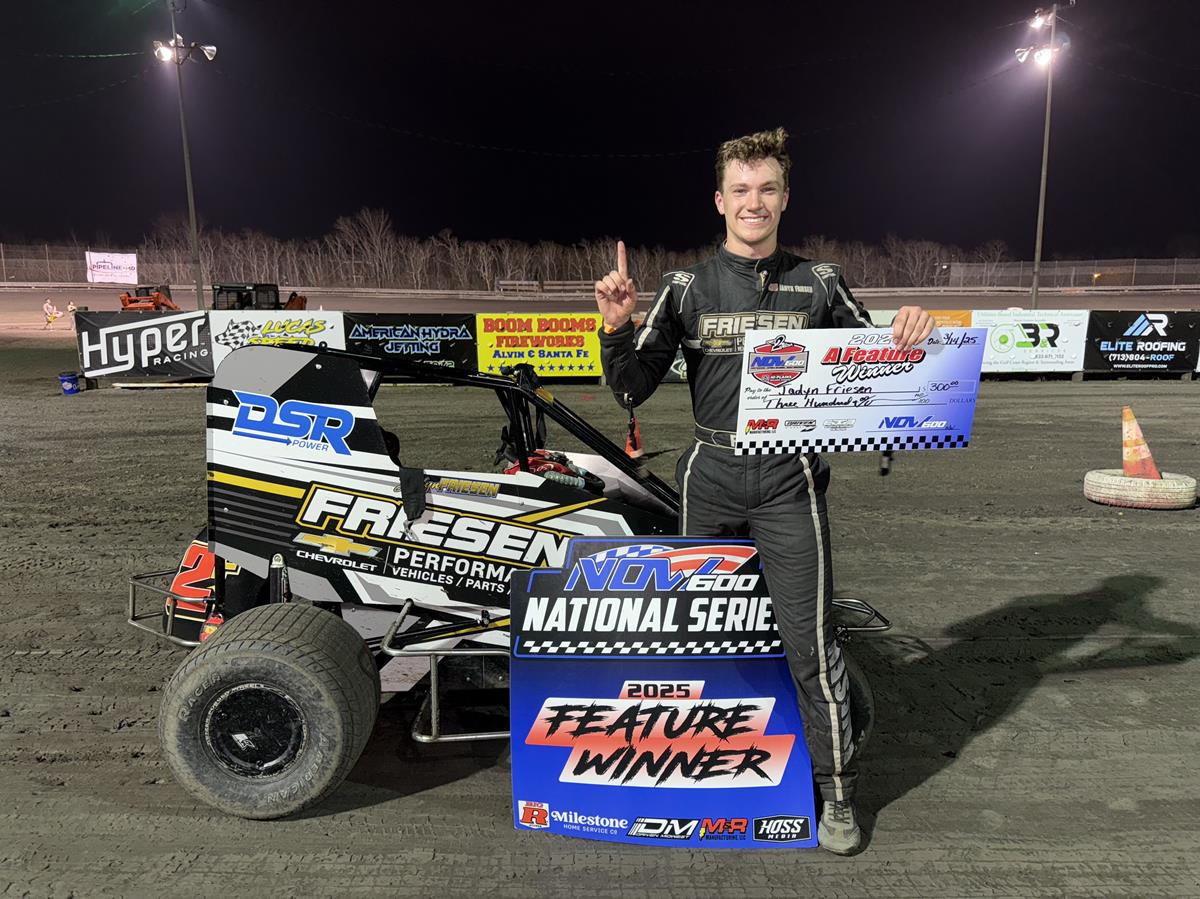Friesen and Lane Land NOW600 National Wins at Gulf Coast Speedway on Friday!