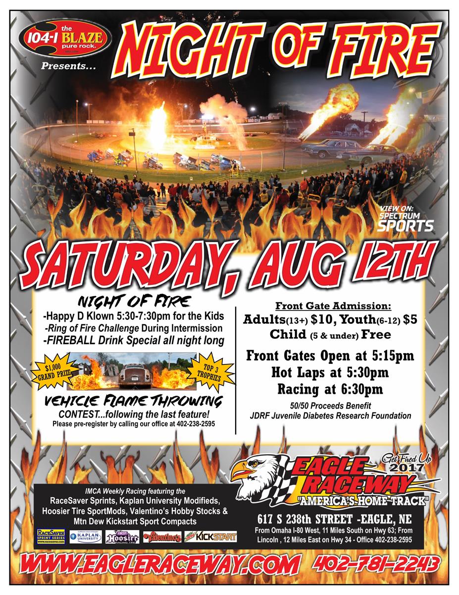 104.1 The Blaze presents Night of Fire! -Sat, Aug 12th