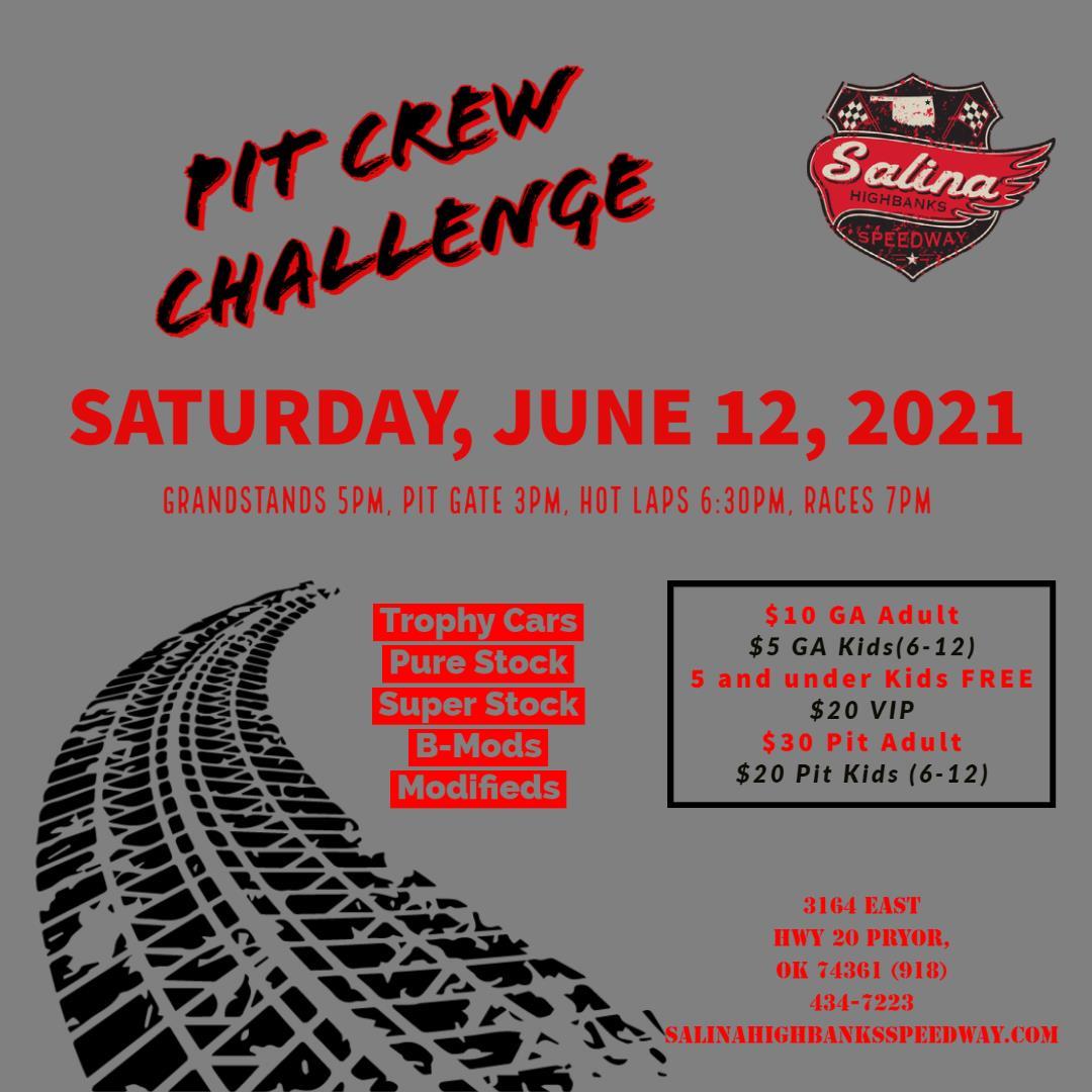 Saturday, June 12th 2021 Pit Crew Challenge