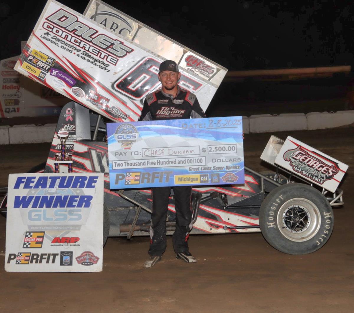 Howl at the Moon! Chase Dunham Wins First Career GLSS Race Friday at Hartford Speedway