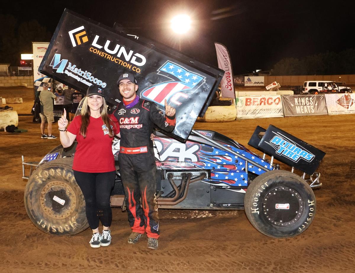 Tony Gomes surges to 2nd Placerville Speedway win of the year on Kings Meats Night