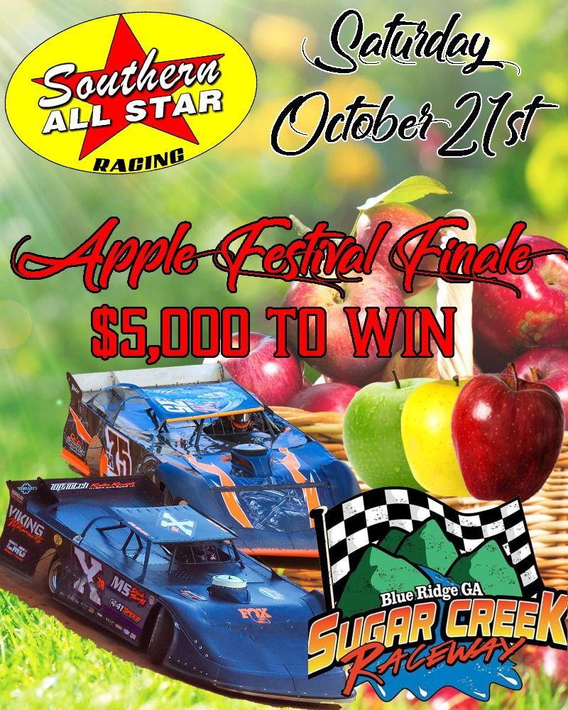 SOUTHERN ALL STAR SUPER SUPER LATE MODELS VISIT SUGAR CREEK OCTOBER 21ST FOR SEASON FINALE FOR $5000.00 TO WIN!