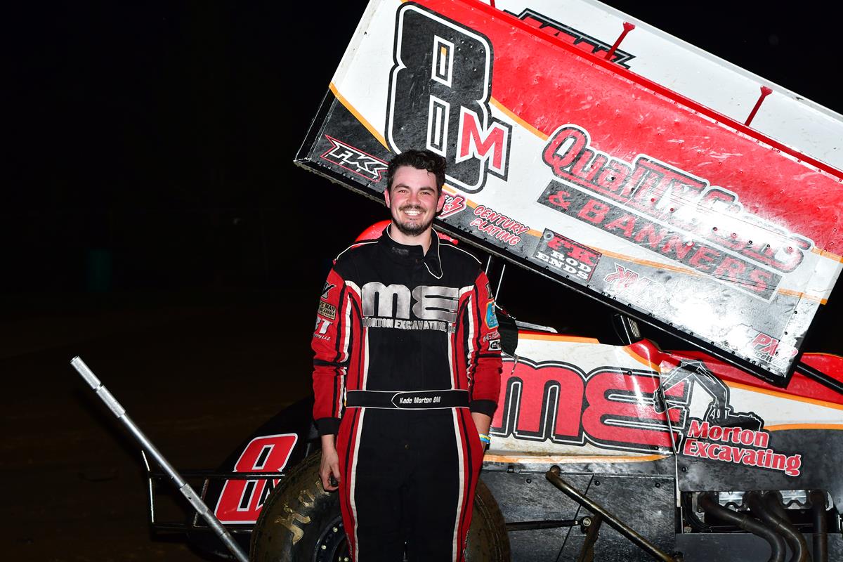 Kade Morton Earns First Career ASCS Sooner Win In Rain Shortened Feature At Creek County Speedway