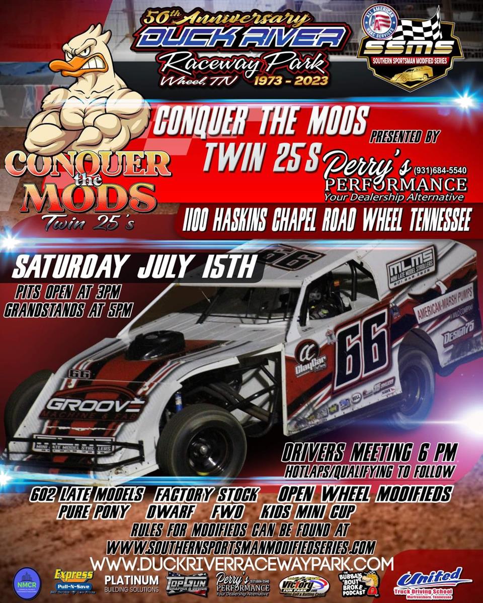 Racing is back in action THIS SATURDAY July 15th