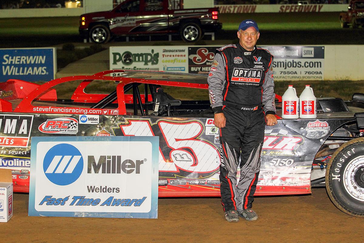 Francis Tops Jackson 100 Qualifying at Brownstown