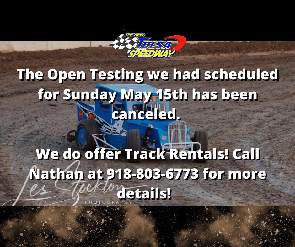 Cancelling our May 15th Open Testing
