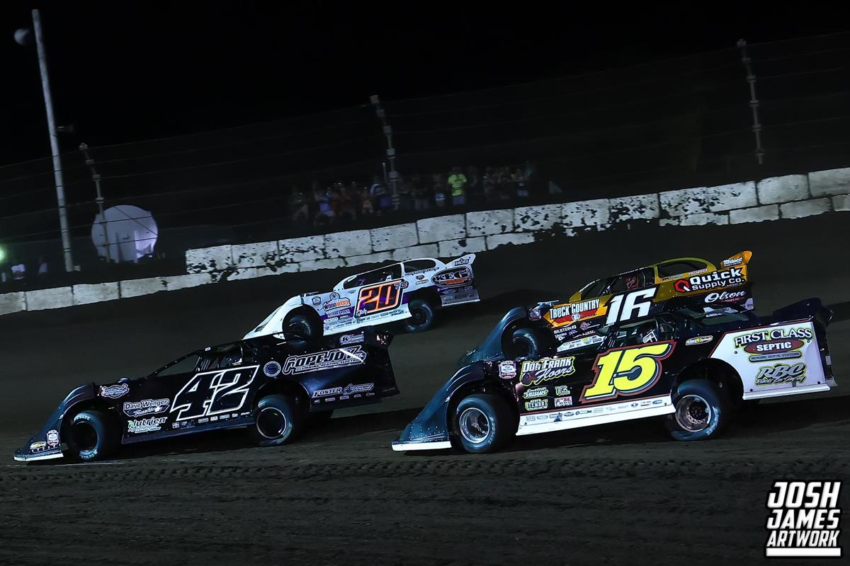 Fairbury Speedway (Fairbury, IL) – World of Outlaws Real American Beer Late Model Series – Prairie Dirt Classic – July 25th-26th, 2025. (Josh James Artwork)