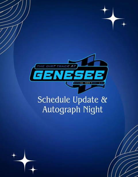 Schedule Update: Rescheduled Race and Autograph Night Announced