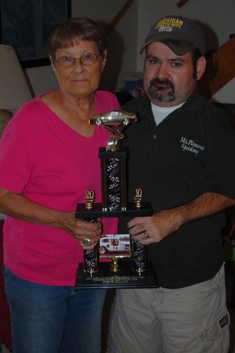 McCrumb's wife Phyllis and grandson, the late Jeremy Dickman