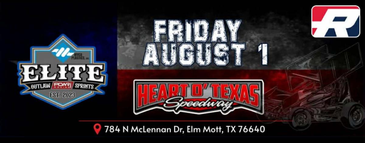 POWRi Elite Outlaw Sprints at Heart O’ Texas Speedway