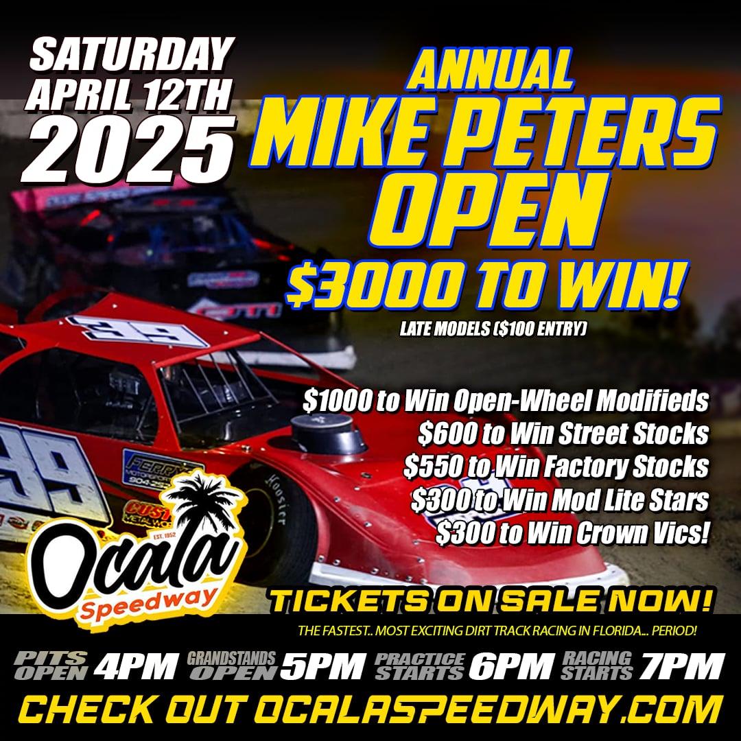 11th Running of the Mike Peters Open - April 12th 2025