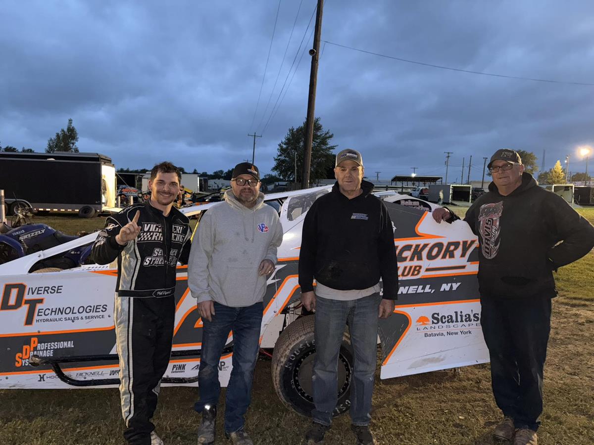 Rain Can’t Stop the Action at the Dirt Track at Genesee — But It Does Cut It Short