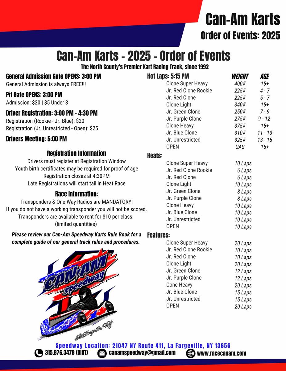 It's (finally) RACE DAY at Can-Am Speedway Karts!