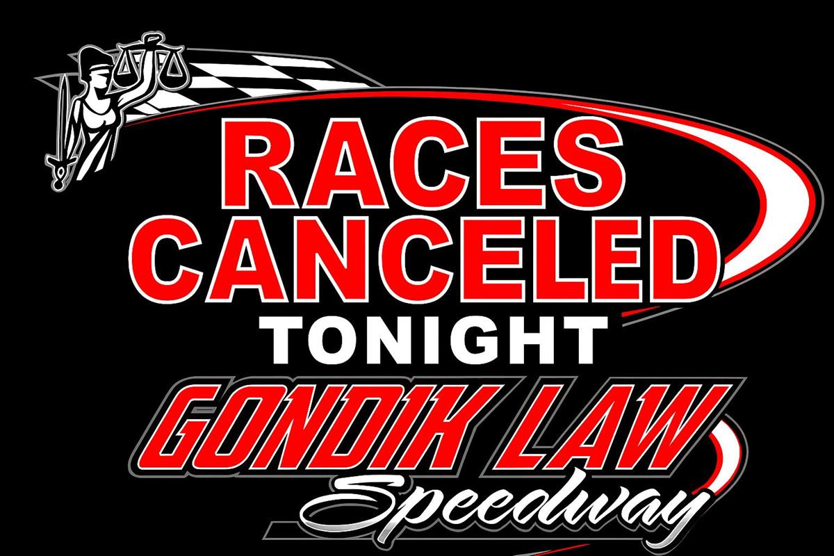 RACES CANCELED – Mother Nature Wins Again