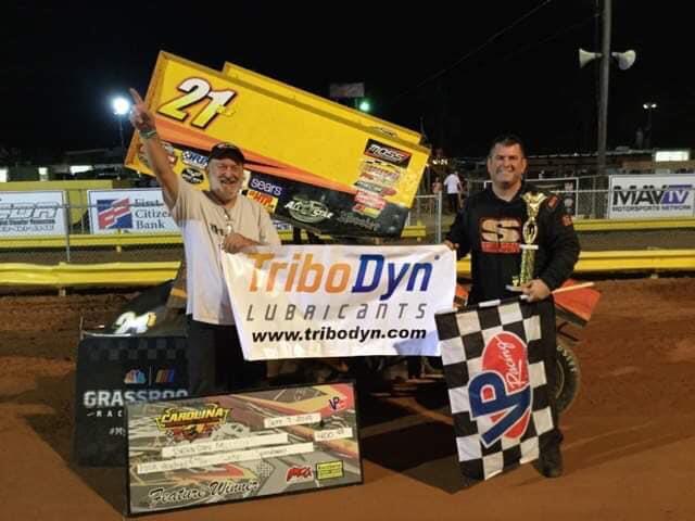 McLain Earns First Career Sprint Car Victory During TriboDyn Lubricants Carolina Sprint Tour Show at Lake View Motor Speedway