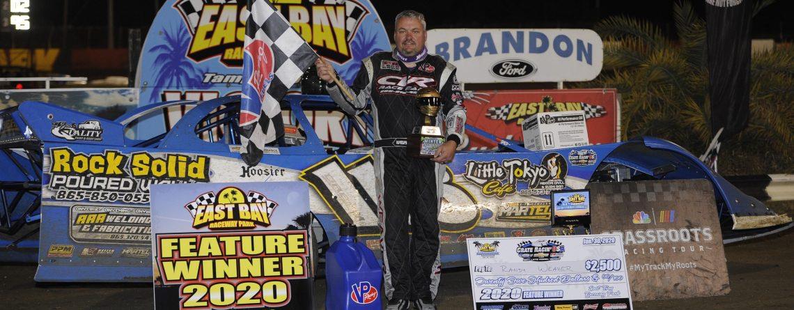 WEAVER RETURNS TO RACING WITH CRATE RACIN’ USA EAST BAY WIN