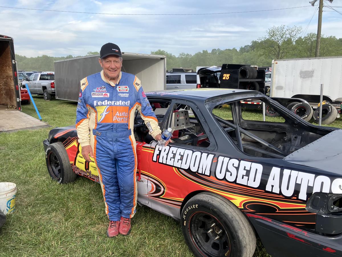 Ken Schrader invaded Ona (W.Va.) Speedway on Saturday night to race with the Vores Compact Touring Series.