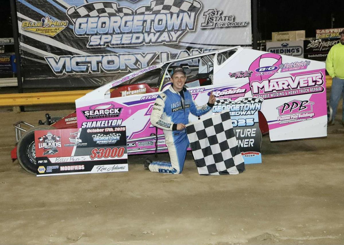 Billy Pauch Jr. Passes Overheated Jordan Watson for Bobby Wilkins Memorial, Sherby takes 602 Sportsman, Davis RUSH Late Model Winner