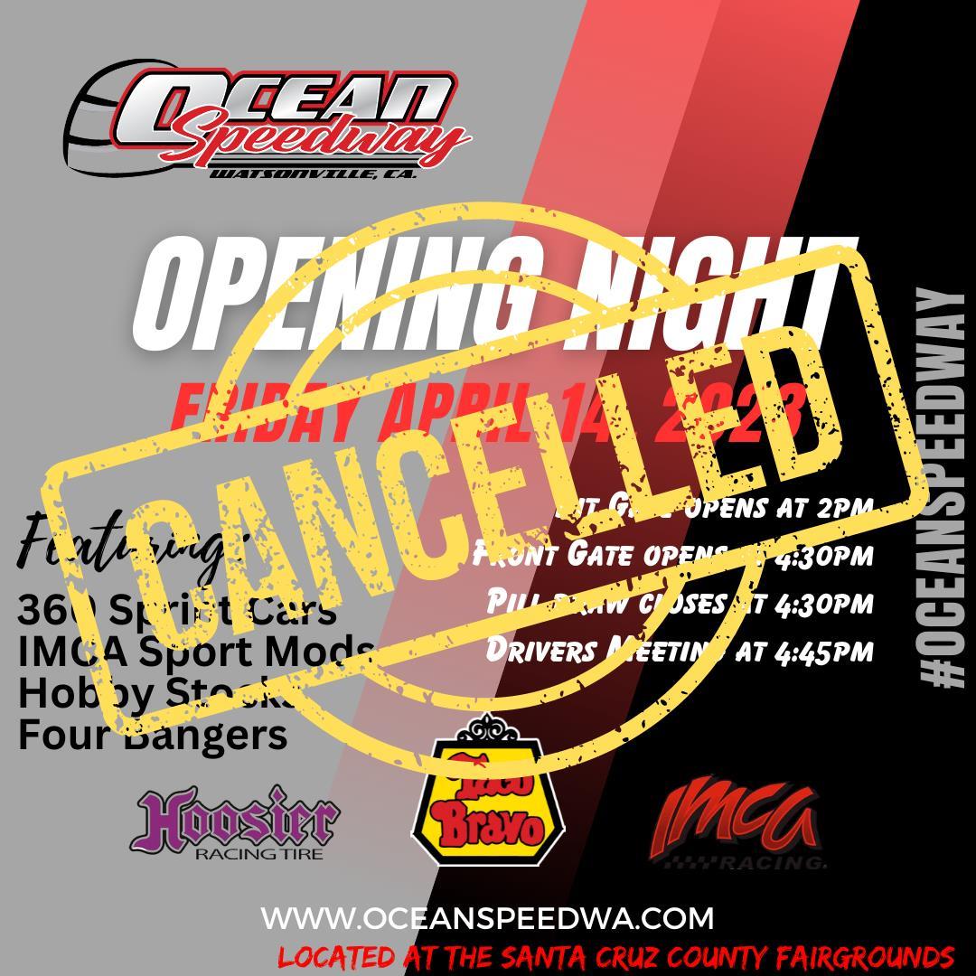 FRIDAY APRIL 14TH - CANCELLED