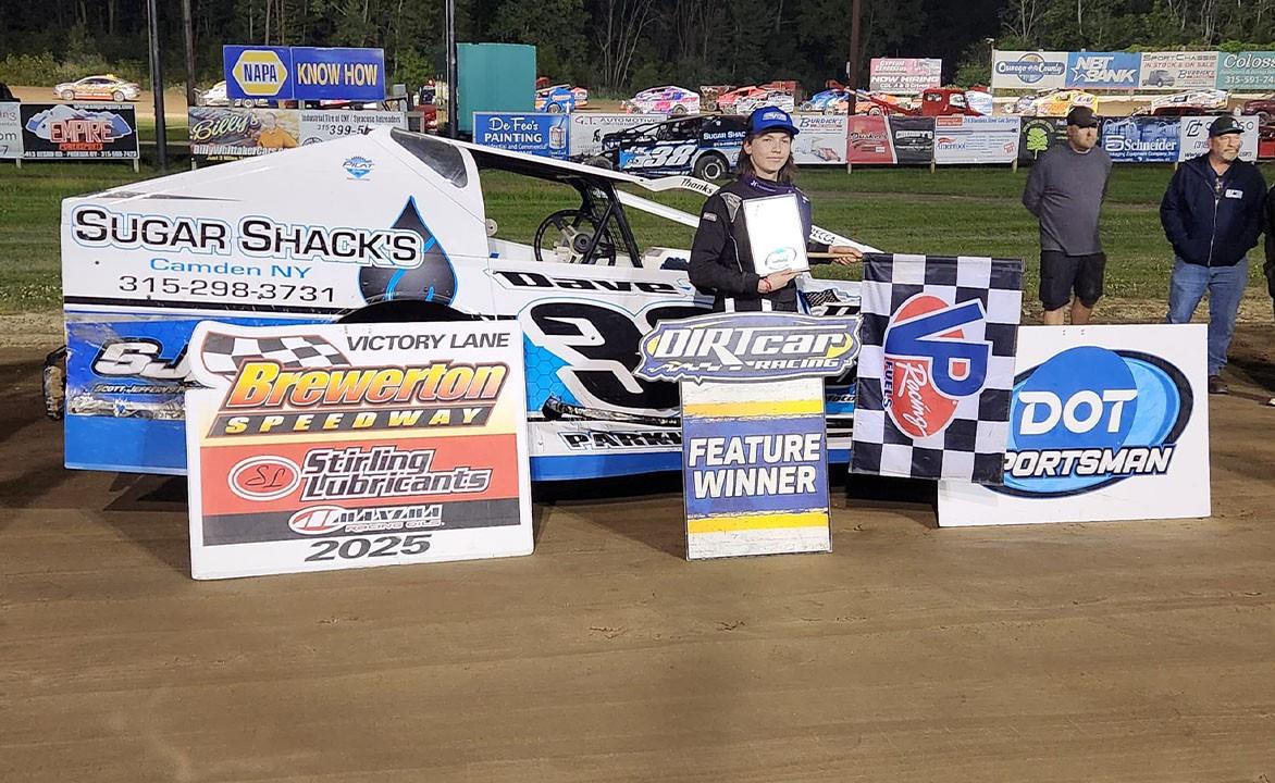 Jason Parkhurst Jr. Earns First Career DIRTcar Sportsman Series Win at Brewerton