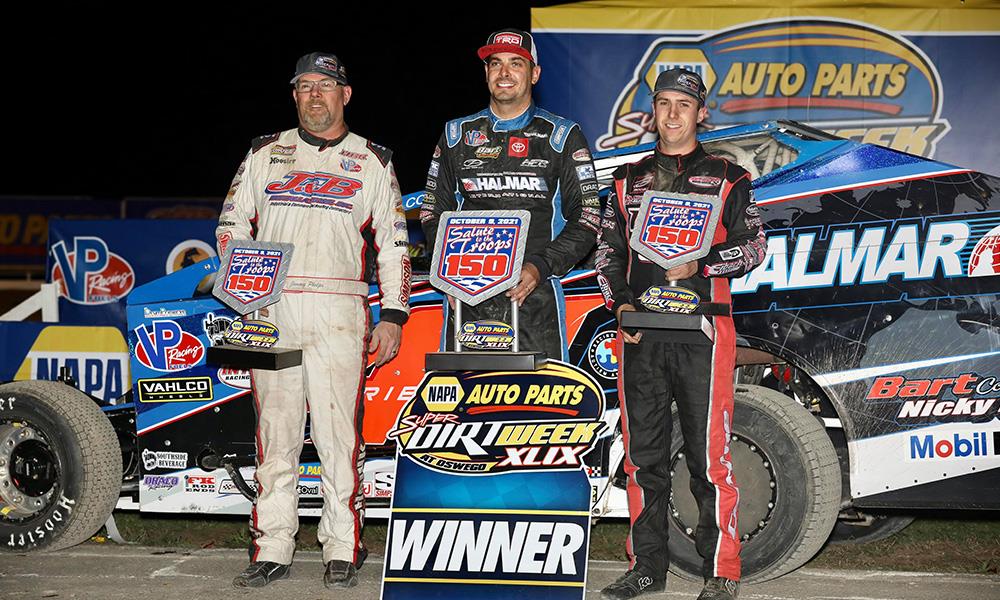Stewart Friesen wins his first Salute to the Troops 150