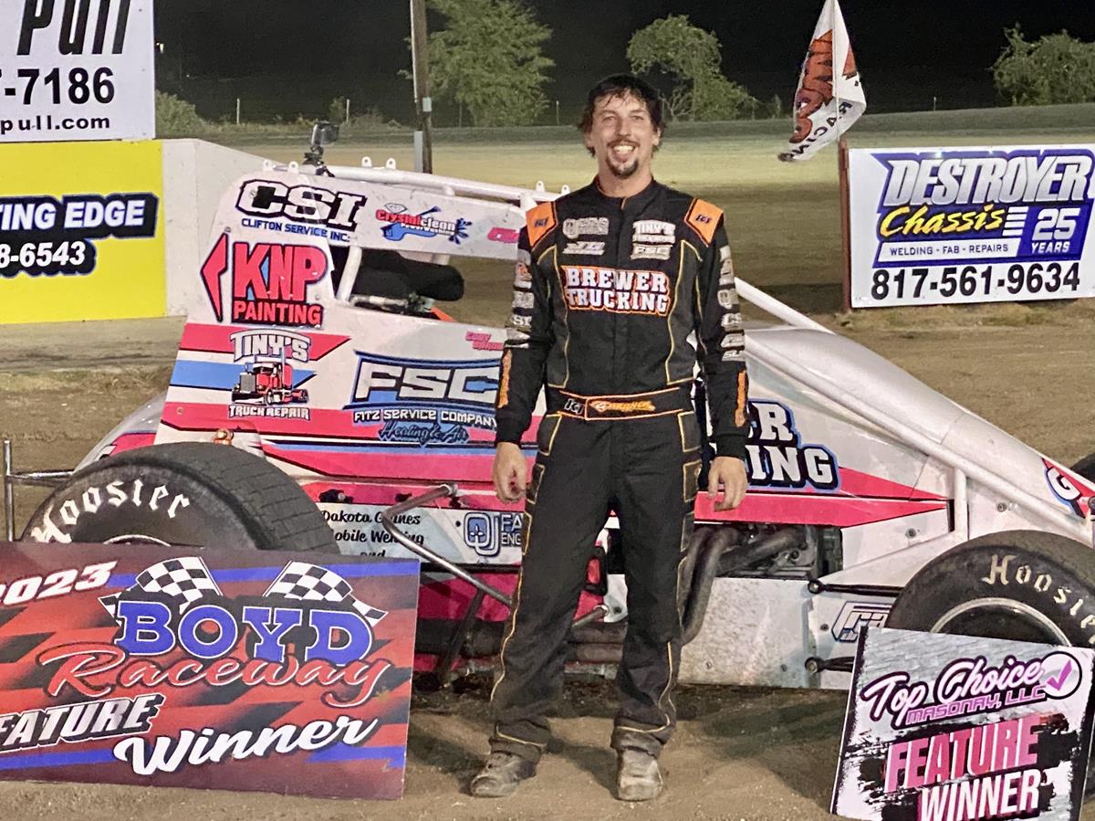 Cody Gardner Leads It All With ASCS Elite Non-Wing At Boyd Raceway