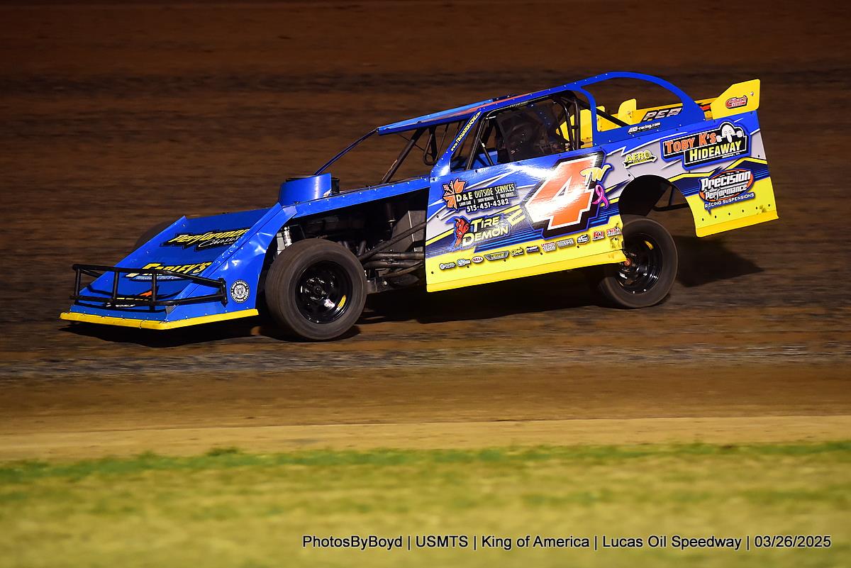 Lucas Oil Speedway (Wheatland, MO) – United States Modified Touring Series – King of America – March 27th-29th, 2025. (Todd Boyd Photo)