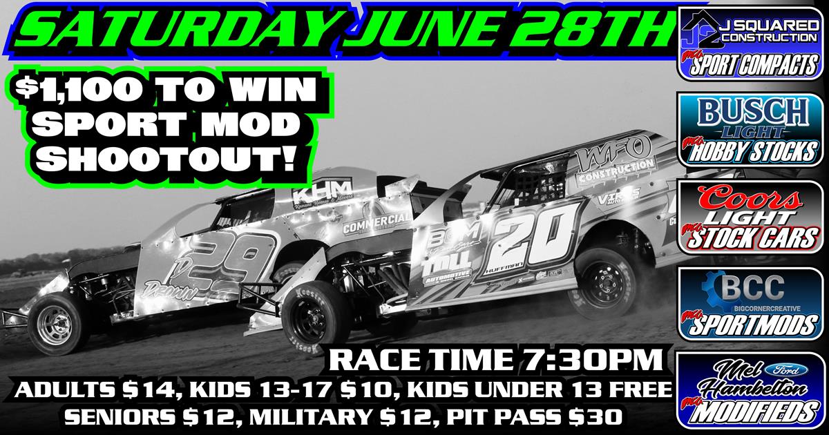 $1,100 SportMod Shootout This Saturday!