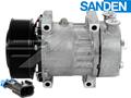 OE Sanden Compressor SD7H15SPRHD - 126mm, 10 Groove SHD Clutch, 12V