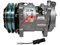 OE Sanden Compressor SD7H15 - 132mm, 2 Groove Clutch 24V